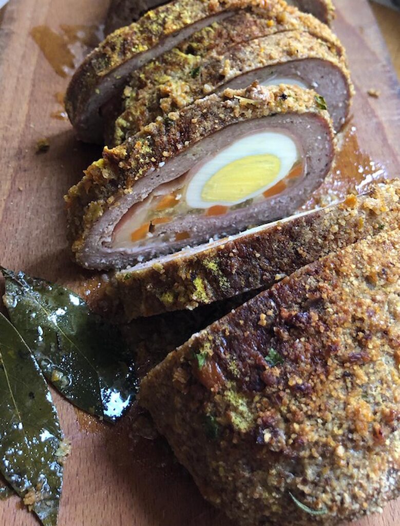 slices of Italian meatloaf