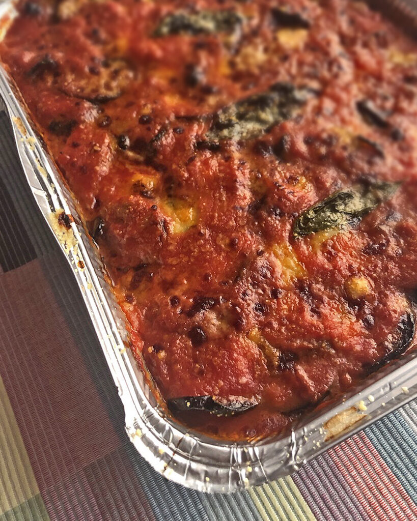 eggplant parmesan perfectly cooked