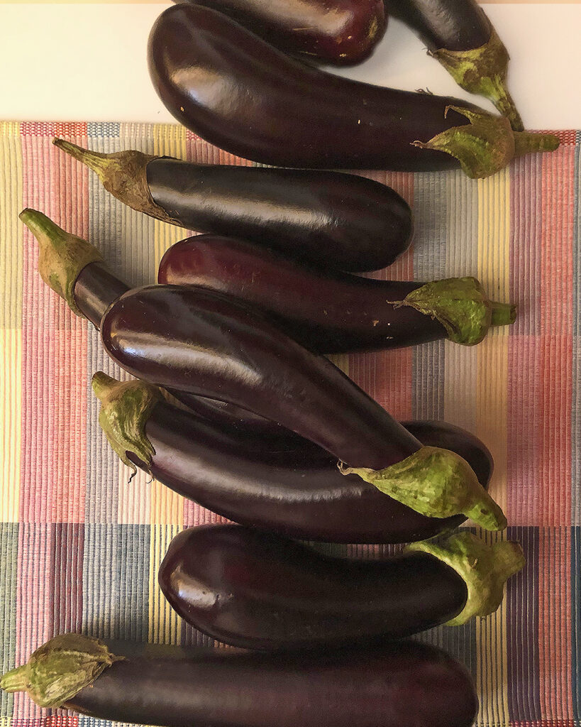 eggplants ready to be oooked