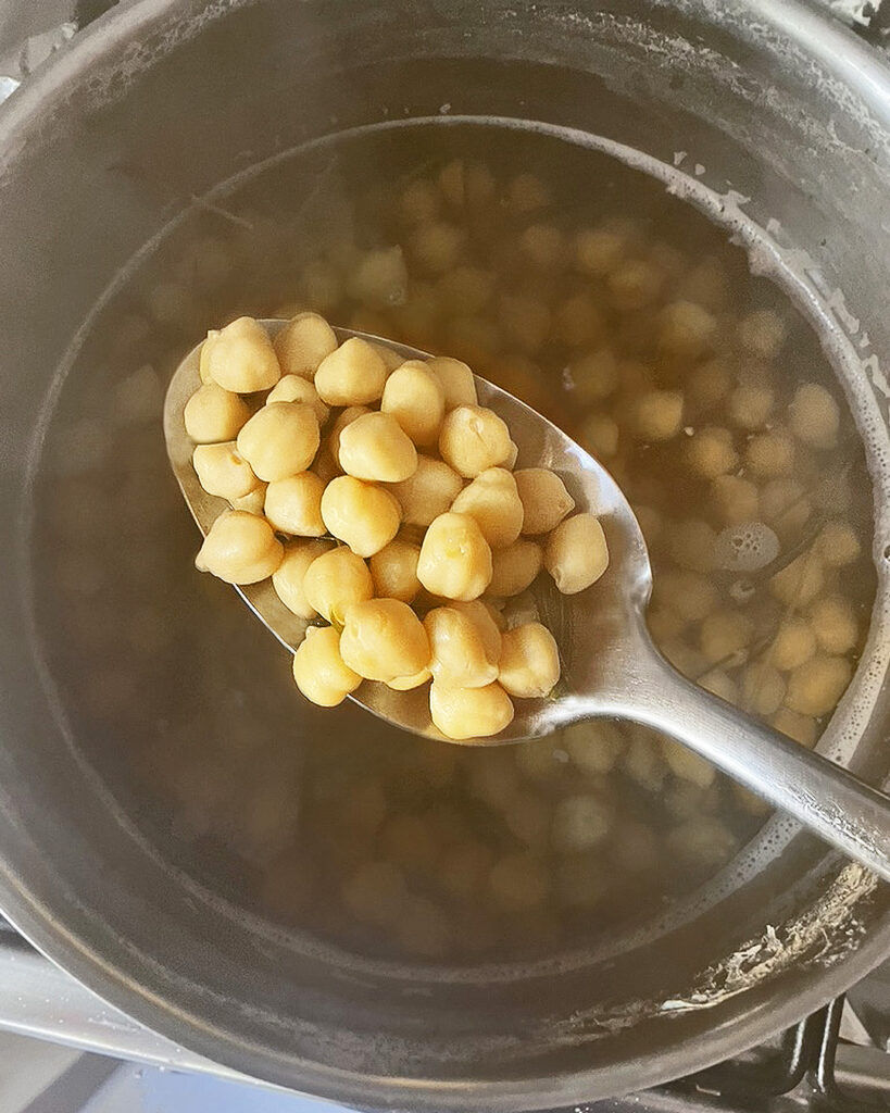 boiled chickpeas
