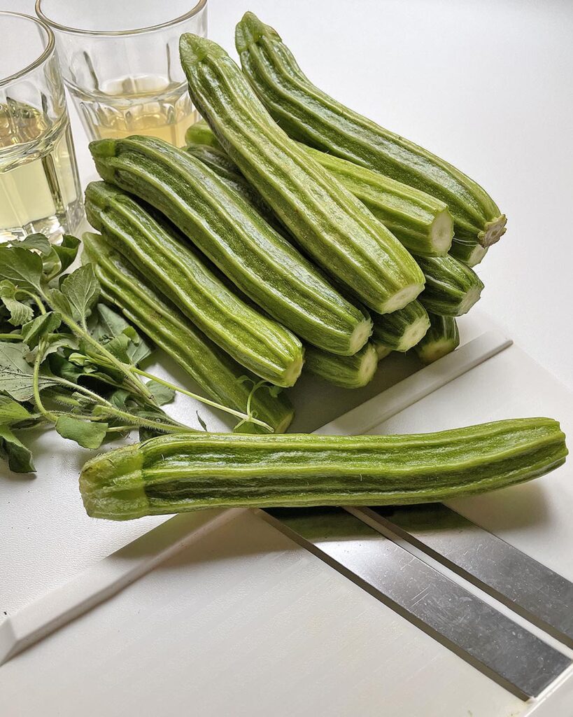 zucchini and roman mint