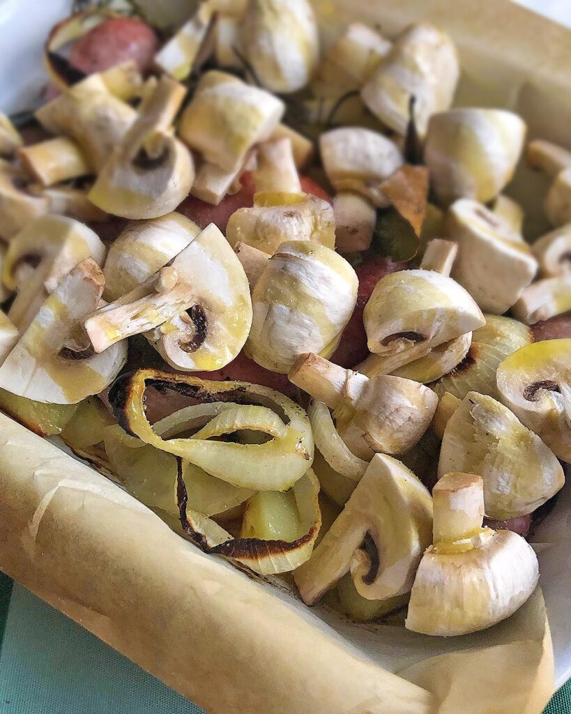 it's time to add mushrooms