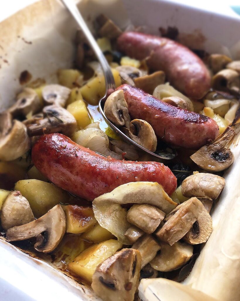 roasted italian sausages are ready