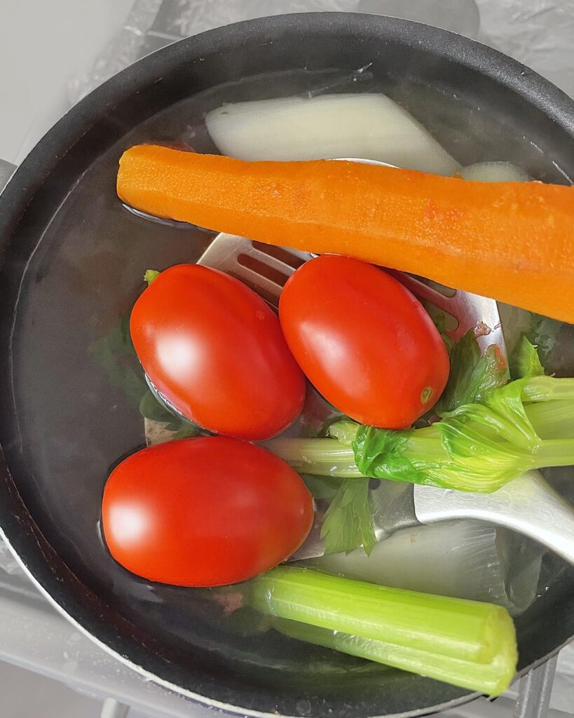 boiled tomatoes