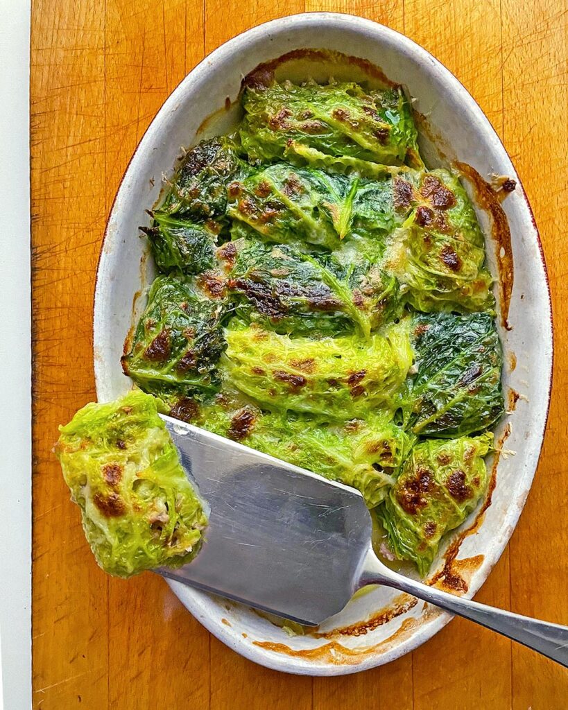 cabbage rolls cooked