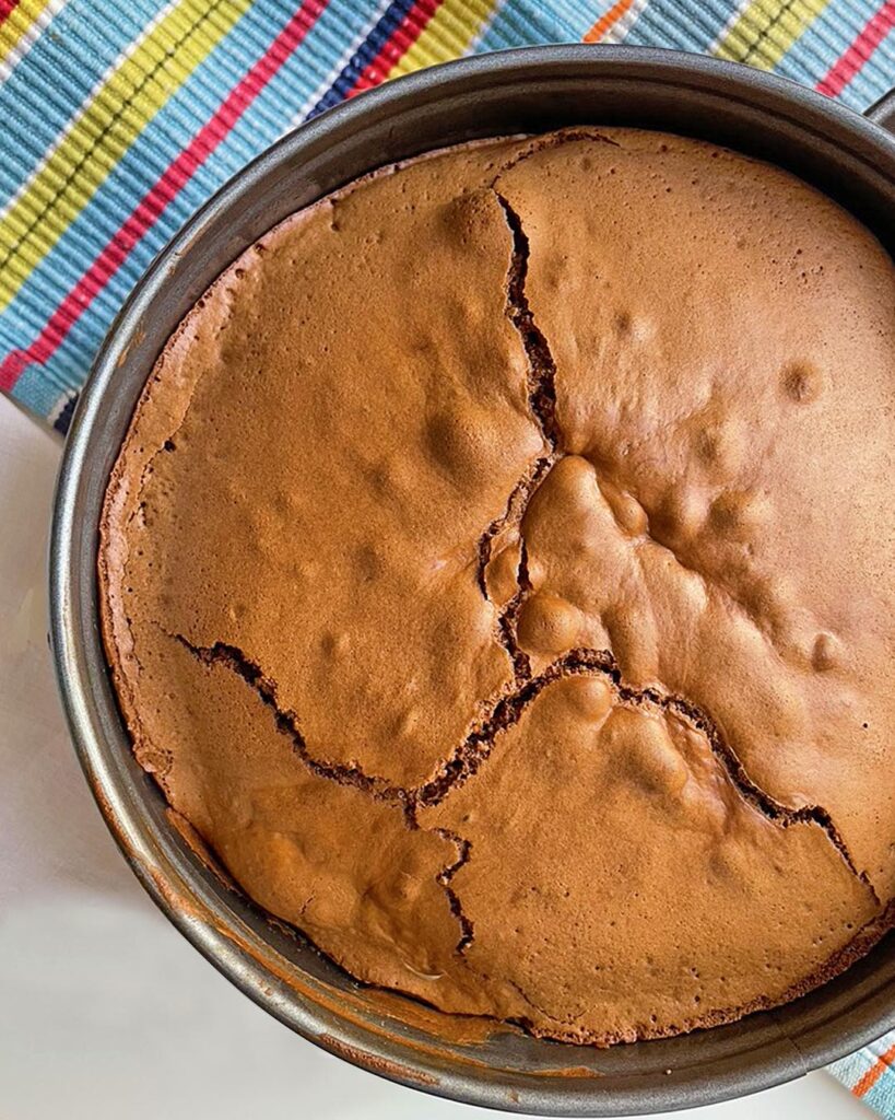 tenerina cake is cooked