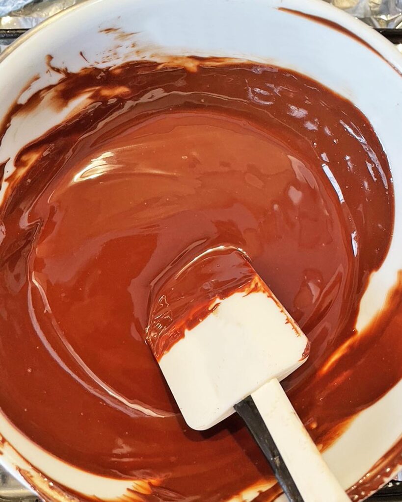 melted chocolate