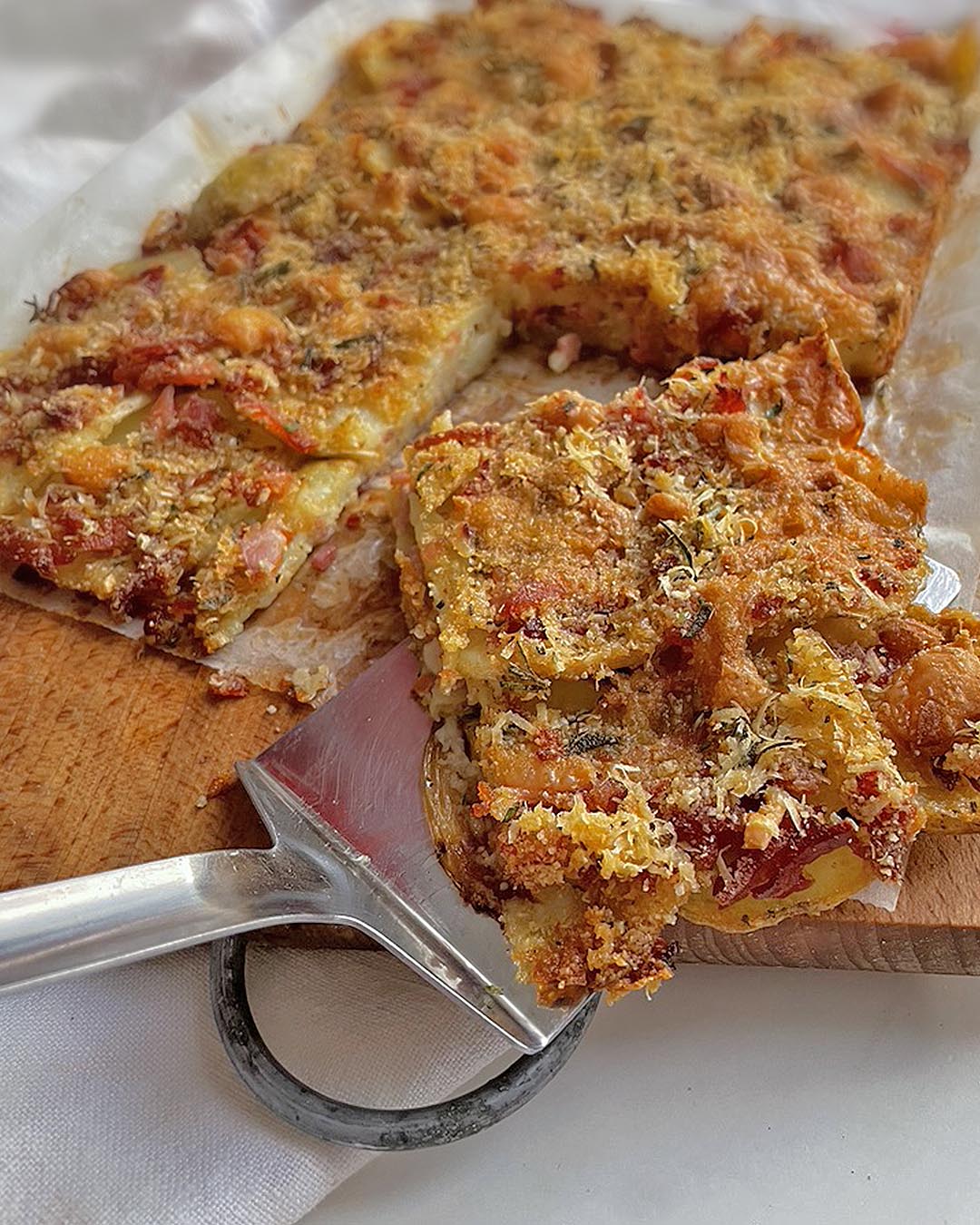 luscious gratin potato ready to be served