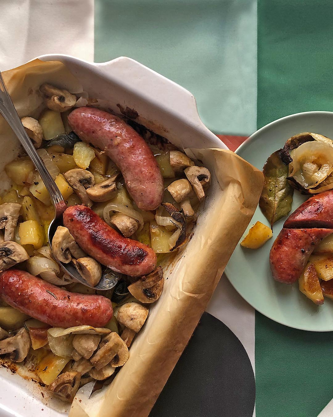 roasted italian sausages are ready