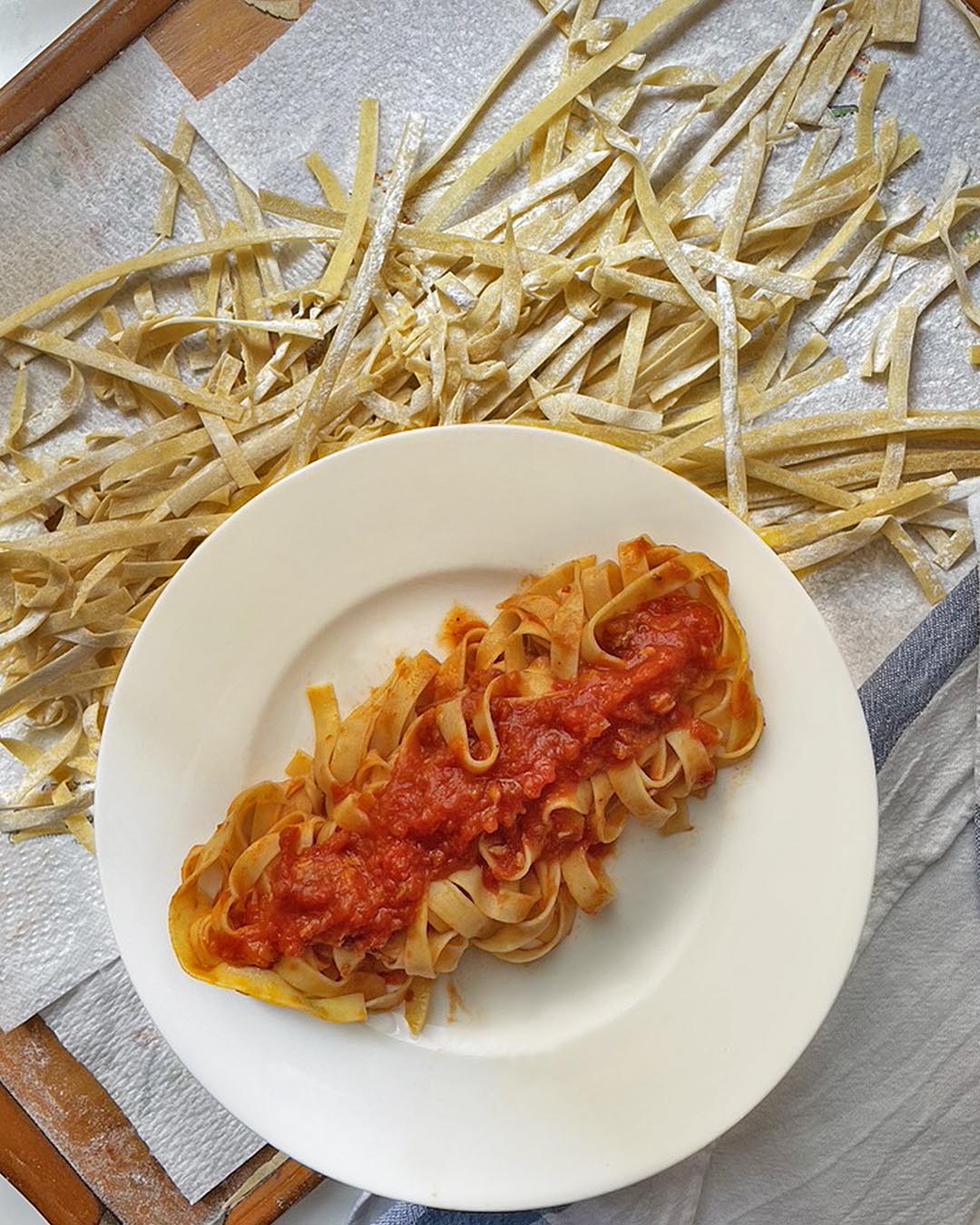 homemade pasta from the scratch